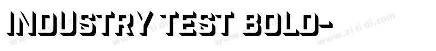 Industry test bold字体转换